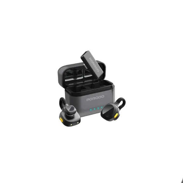 Porodo Movo Lavalier Microphone Type-C Connector - Black
