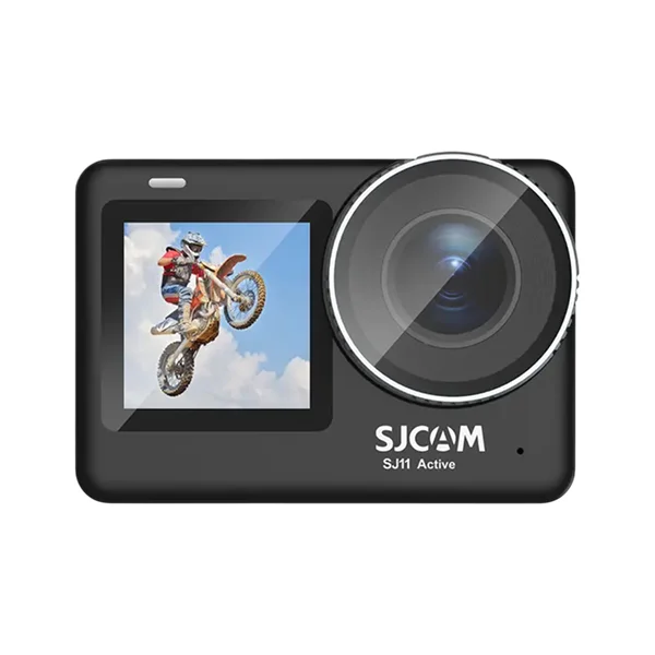 SJCAM SJ11 Active Dual-Screen 4K Action Camera | 20MP Photos | 2.33″ Rear Touch + 1.3″ Front Screen | Dual-Band Wi-Fi | 6-Axis Gyro Stabilization | Live Streaming - Black
