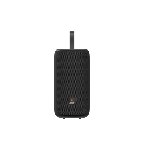 Swiss Military Portable Bluetooth Speaker | 200W PMPO Output | Dual 57mm Drivers | 18-Hour Battery Life | USB-C Charging | SM-SPK-200W-18H-BLK - Black