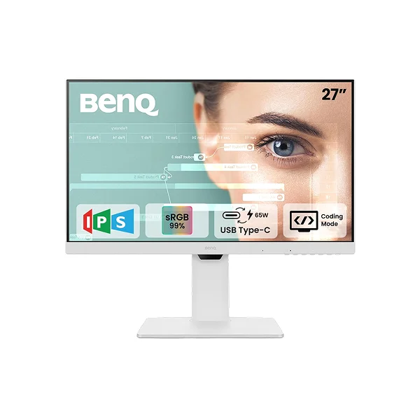 BenQ GW2786TC 27-Inch Home Office Monitor - IPS Full HD - 1920x1080 - 100Hz Refresh Rate - 1 x HDMI, DisplayPort, 1xUSB-C - Eye Care - Built-in Speakers - White