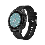 Swiss Military DOM Musical Series 1 with Built-in TWS Smartwatch | 1.39-inch Display | Gun Metal Frame | IP67 IP Rating | Fitness and Sleep Monitoring | SM-WCH-DOM-MUS1-GUNMF-BLKSS – Black Silicon Strap