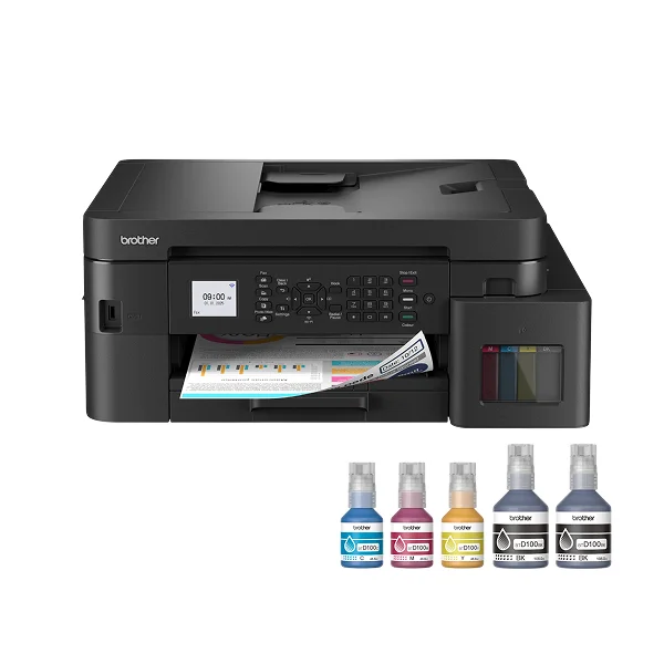 Brother Ink Tank Printer With WiFi Auto Duplex | ADF Printer | 128 MB |Print Pages Upto 15K in Black & 5K in Color Each (CMY) | MFC-T930DW