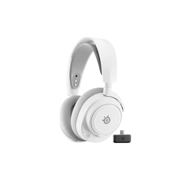 SteelSeries Arctis Nova 7 Gen 2 Wireless Gaming Headset | Up to 54 hrs Battery Life | 2.4GHz / Bluetooth Dual Connectivity | 40mm Neodymium Drivers | 360° Spatial Audio | USB-C Fast Charge | SS-HS-ARC-NOV-7-GEN2-WH - White