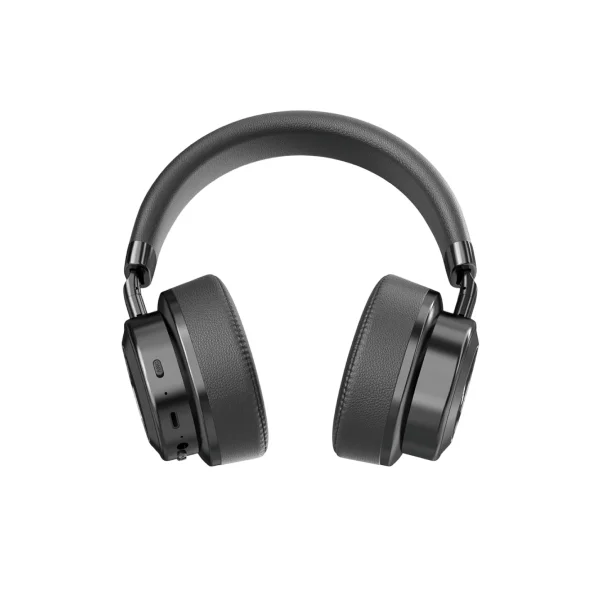 Salpido Luxe Wave NB02 Headphone with ANC | Up to 50 Hours Playtime | Dual Mode Connectivity | Dynamic Sound | Spatial Audio | Surround Stereo | 350mAh Battery Capacity | Bluetooth 5.4 - Black