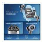 boAt Nirvana Ion ANC Wireless Earbuds | Quad Mic ENx™ Technology | 120 Hours Total Playtime | Bluetooth v5.2 – Crystal Black