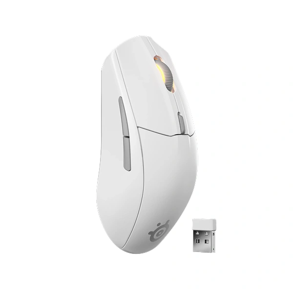 SteelSeries Rival 3 Wireless Gen 2 Gaming Mouse | 2.4GHz and Bluetooth | 18000 DPI TrueMove Air Optical Sensor | 100% PTFE Feet | SS-MS-RIVAL3-WL-GEN2-WH - White