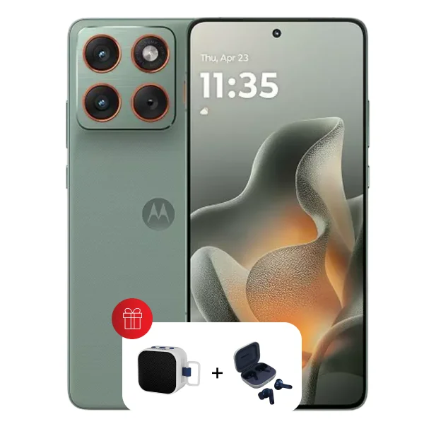 Motorola Edge 70 5G 12GB 512GB(Motocare 6 Month Screen Protection ,Maestro-Boxy Speaker & Moto Buds)- Pantone Lily Pad