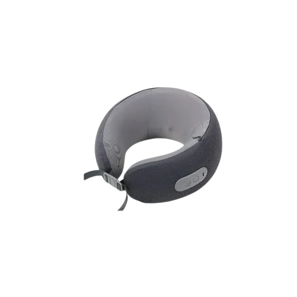 Green Lion Ergonomic Pillow With Neck Massager Function - Gray