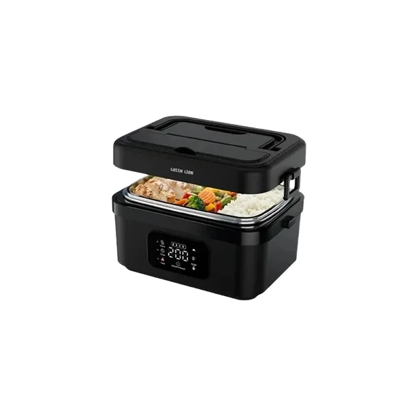 Green Lion Portable Lunch Box With Built- in Battery 8000mAh - Black